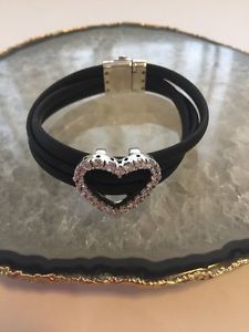 【貨物輸送無料】腕輪 付属品― ドパリスターリングシルバーハートブレスレットポーチangelique de paris 925 sterling silver heart dazzling bracelet w pouch