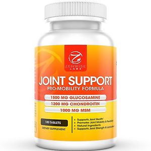 【貨物輸送無料】腕輪 付属品― サポートサプリメントグルコサミンコンドロイチンjoint support supplement  with 1500瓱 glucosamine, 1200瓱 chondroitin, 1000瓱