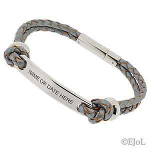 【送料無料】ブレスレット　アクセサリ―　グラビアバールブレスレットfemmes gravure personnalise id barre identit cuir braceletchoix de couleurs