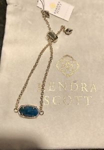 【貨物輸送無料】腕輪 付属品― スコットチェーンブレスレットアクアアパタイトnwt kendra scott elaina adjustable chain bracelet brass amp; blue aqua apatite