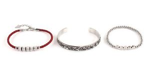 【貨物輸送無料】腕輪 付属品― 腕輪しろがね色仕掛けるguess bracelet set silver