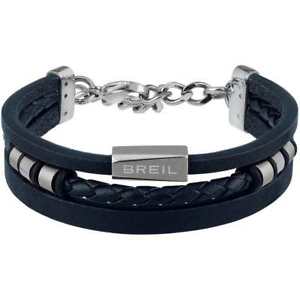【貨物輸送無料】腕輪 付属品― 一風変わったbreilブレスレットマレステンレス tj2669original breil bracelet outer male stainless steel, leather blue  tj2669