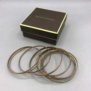 【送料無料】ブレスレット　アクセサリ―　12ロスsimonsセットross simons set of 12 gold copper bracelet