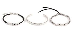 【貨物輸送無料】腕輪 付属品― 腕輪しろがね色仕掛けるguess bracelet set silver