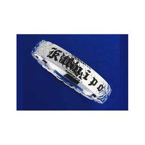 【送料無料】ブレスレット アクセサリ— アージェントブレスレットノワールargent 925 hawaen bracelet mail noir kuuipo volutes dcoupes bord 10mm|hokushin
