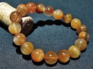 【貨物輸送無料】腕輪 付属品― 11粍ルチルブレスレットgift bl543911粍 rare natural golden rutilated quartz round beads bracelet gift bl5439