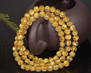 【貨物輸送無料】腕輪 付属品― ルチルチタンラウンドクリスタルビーズストレッチブレスレット listing6粍 natural gold rutilated quartz titanium stretch round crystal beads bracelet