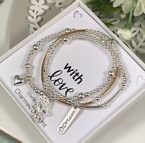 【貨物輸送無料】腕輪 付属品― スターリングbracelets gold noodles mixed metals 925
