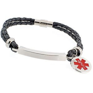 【送料無料】ブレスレット　アクセサリ―　モードアラームherren mode schwarze leben speichern graviert medizinisches sos id alarm 16,265円