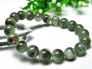【貨物輸送無料】腕輪 付属品― 10粍3a腕輪gift bl9210粍 rare 3a natural green phantom quartz crystal round beads bracelet gift bl92