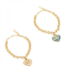 【送料無料】ブレスレット　アクセサリ―　ブレスレットドナリューゴールドセレステbracelet donna liu jo luxury illuminates steel gold golden glitter celeste heart