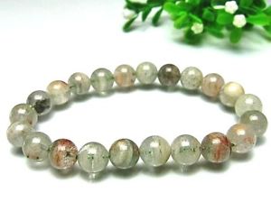 【貨物輸送無料】腕輪 付属品― 9粍腕輪bl339粍 natural white stripe garden phantom quartz crystal round bracelet gift bl33