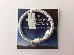 【貨物輸送無料】腕輪 付属品― rare nwt alexani vintage 66metallic shimmerleather一回りrare nwt alex and ani vintage 66 metallic shimmer braided silver leat