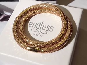 【貨物輸送無料】腕輪 付属品― エンドレスロペスゴールデンブレスレットクラスプendless jlopez 40糎 golden reptile bracelet double strand yellow clasp  rrp 65