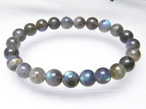 【貨物輸送無料】腕輪 付属品― 8粍3a閃光電球腕輪gift bl28198粍 rare 3a natural flash labradorite round beads stretch bracelet gift bl2819