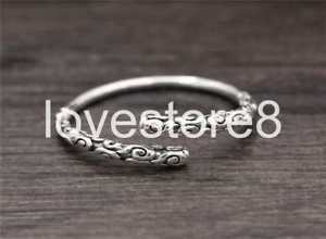 【貨物輸送無料】腕輪 付属品― スターリングシルバーレトロファッションブレスレット listingpure s925 sterling silver retro fashion individuality popular opening bracelet
