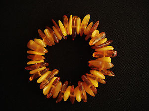 【貨物輸送無料】腕輪 付属品― ビンテージリアルナチュラルオレンジブレスレットvintage real natural amber  bracelet women gift  nr 5142