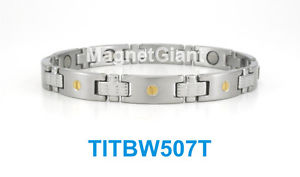 【貨物輸送無料】腕輪 付属品― ハイパワーチタニウムブレスレットガウスネジデザインhigh power womens magnetic titanium bracelet 5000 gauss magnets screws design