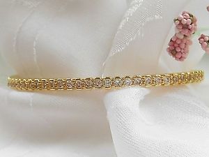 【貨物輸送無料】腕輪 付属品― イタリアクリスタルオーバルヒンジブレスレットqvcbronzo italia crystal oval hinged bracelet small 6 34