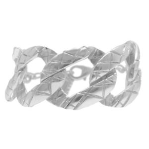 【貨物輸送無料】腕輪 付属品― スルタンリンクブレスレットフランスkarine sultan silverplated curb link chunky bracelet, made インチ france, 6 long