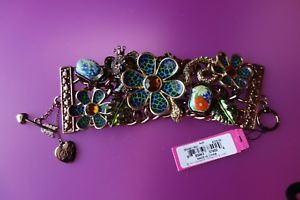 【貨物輸送無料】腕輪 付属品― ジョンソンジャングルフィーバーラインストーンコアラデイジーブレスレットドルbetsey johnson jungle fever rhinestone koala bear serpent daisy bracelet nwt125