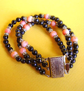 【送料無料】ブレスレット アクセサリ— ブレスレットビーズガラス825 bracelet beadsglass and rhinestones|hokushin