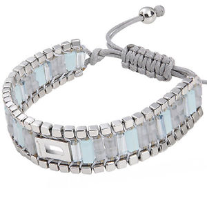 【貨物輸送無料】腕輪 付属品― スタイリッシュグレーレディースブレスレットwomens bracelet インチ stylish grey amp; silver perfect for any look womens jewelry