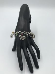 【貨物輸送無料】腕輪 付属品― ブライトンシルバークリスマスワンダーランドブレスレットbrighton silver christmas wonderland charm bracelet nwts