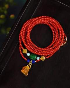 【貨物輸送無料】腕輪 付属品― ブレスレットターコイズワックスヒスイラピスラップターコイズnatural red coral bracelet many laps match turquoise wax jade lapis lazuli gifts
