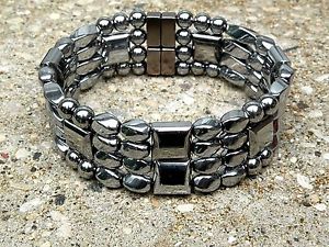 【貨物輸送無料】腕輪 付属品― シルバーヒーリングブレスレットmens womens 100 silver magnetic healing bracelet anklet 4 row therapeutic