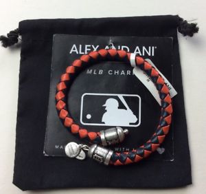 【貨物輸送無料】腕輪 付属品― アレックスビンテージデトロイトタイガースレザーラップブレスレットnwt alex and ani vintage 66 detroit tigers mlb leather wrap charm bracelet 0048