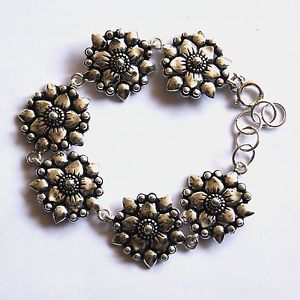 【貨物輸送無料】腕輪 付属品― ブレスレットスターリングシルバーインチbeautiful bracelets flower 925 sterling silver length 75 inch