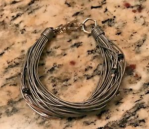 【貨物輸送無料】腕輪 付属品― スターリングシルバーヘマタイトガラスブレスレットドルsilpada b2143  sterling silver, hematite, glass and leather bracelet 99