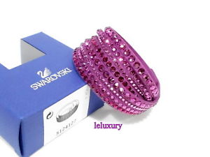 【送料無料】ブレスレット　アクセサリ&mdash;　スワロフスキーデラックスブレスレットフクシアクリスタルswarovski slake deluxe bracelet fuchsia , crystal authentic mib 5124127｜hokushin