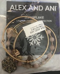 【貨物輸送無料】腕輪 付属品― 引き船3ローズニューアレックスアニセットalex and ani snowflake set of 3 rose gold  with tags