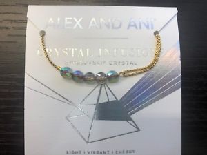 【貨物輸送無料】腕輪 付属品― ブランドタグアレックスクリスタルブレスレットbrand  wtags authentic alex and ani crystal infusion bracelet pc16ebg05g