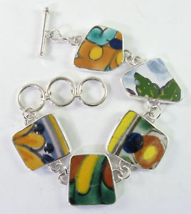 【貨物輸送無料】腕輪 付属品― スターリングシルバーブレスレットタイルグラム925 sterling silver bracelet talavera tile 252 grams
