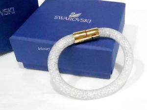 【貨物輸送無料】腕輪 付属品― スワロフスキースターダストブレスレットswarovski 3d stardust bracelet, s goldplated crystal authentic メガバイト 5102564
