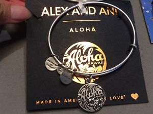 【送料無料】ブレスレット　アクセサリ―　アレックスアロハハワイブレスレットシルバーalex and ani aloha hawaii bracelet silver nwt