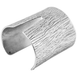 【貨物輸送無料】腕輪 付属品― デザイナーカフスブレスレット3wkarineスルタンkarine sultan central slit bark silverplate large designer cuff bracelet 3 w