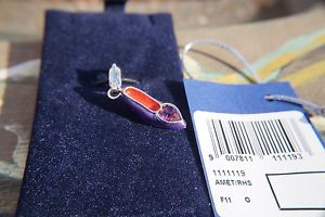 【貨物輸送無料】腕輪 付属品― スワロフスキーアメジスト1111119 nib authenticswarovski purple crystal charm flat shoe amethyst 1111119 nib authentic