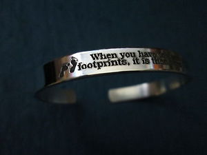 【貨物輸送無料】腕輪 付属品― 腕輪silver…plated…腕輪footprints インチ the sand   braceletsolid sterling silver… not plated… bracelet
