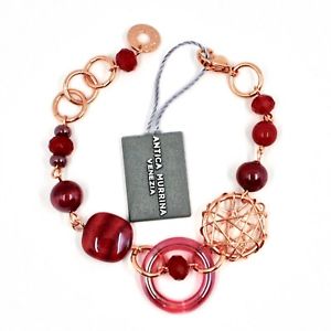 【送料無料】ブレスレット アクセサリ― bracelet antica murrina venezia with murano glass reddisc br814a11bracelet antica murrina venezia with murano glass red di