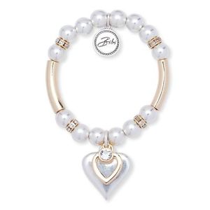 【送料無料】ブレスレット　アクセサリ―　ベストセラービビシルバーゴールドボールビーズブレスレット bestselling bibi bijoux silver and gold ball bead bracelet