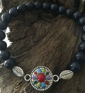 【送料無料】ブレスレット　アクセサリ―　トルコブレスレットクリスタルnatural blue lapis lazuli coral agate jasper turquoise bracelet crystal healing