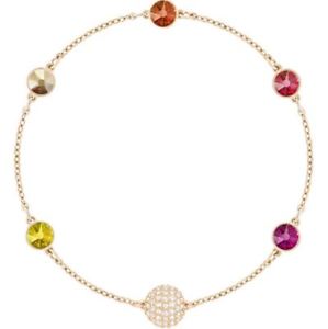【送料無料】ブレスレット　アクセサリ―　スワロフスキーリミックスローズゴールドメッキオレンジブレスレットドルswarovski 5403215 remix rose gold plated orange strand bracelet 180cm rrp99