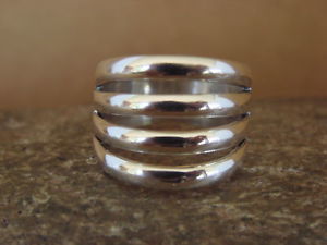 【貨物輸送無料】腕輪 付属品― ナバホアルジェントスターリングリブジェームスnavajo indien bijoux argent sterling fendu rib bague taille 6 12  james bahe