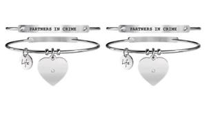 【貨物輸送無料】腕輪 付属品― スチールブレスレットパートナーyoung adult set of two steel bracelets love partners インチ crime 731101