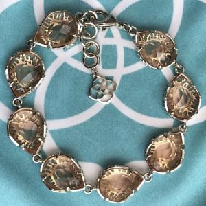 【送料無料】ブレスレット　アクセサリ―　クリアピーチスコットゴールドブレスレットkendra scott gold brynn bracelet in clear peach