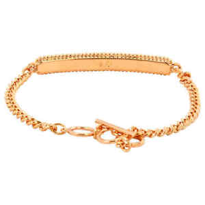 bijoux bracciale in oro rosa nuovo con etichetta ブレスレット ピンクゴールドビビブレスレットラベルbibi 【送料無料】
